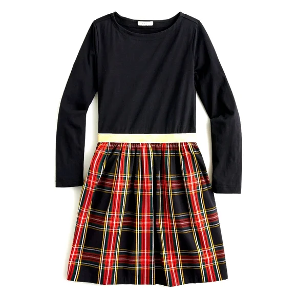 crewcuts christmas dress J. Crew CrewCuts Christmas Dress Girls Size 4 Jeweled Neck Red